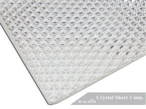 โพลีคาร์บอเนต แผ่นตันคริสตัล Crystal w02 สีใส