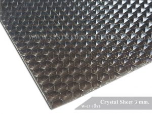 โพลีคาร์บอเนต แผ่นตันคริสตัล Crystal w03 สีชา