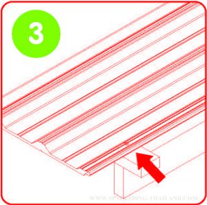 วิธีติดตั้งหลังคาไวนิล V Roof 3