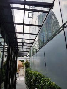 หลังคาแผ่นโพลีตันเรียบ solid Sheet Roof