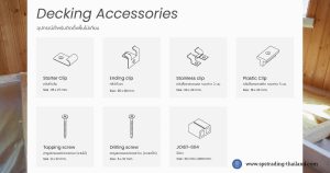อุปกรณ์ติดตั้งพื้นไม้เทียม WPC Decking wood Accessories